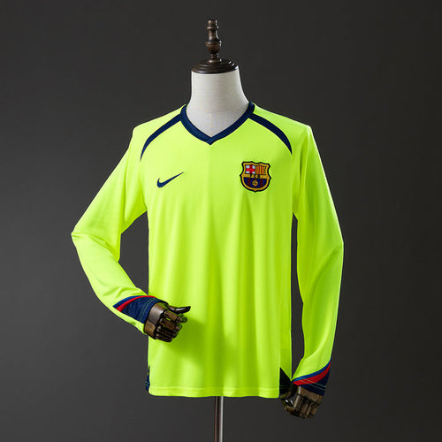 Barcelona 05/06 Away Long Sleeve Retro Jersey - Primetime Jerseys