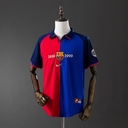 Barcelona 100th Anniversary Home Retro Jersey - Primetime Jerseys