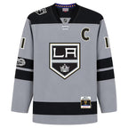Anze Kopitar #11 Los Angeles Kings Grey Captain Edition NHL Hockey Jersey