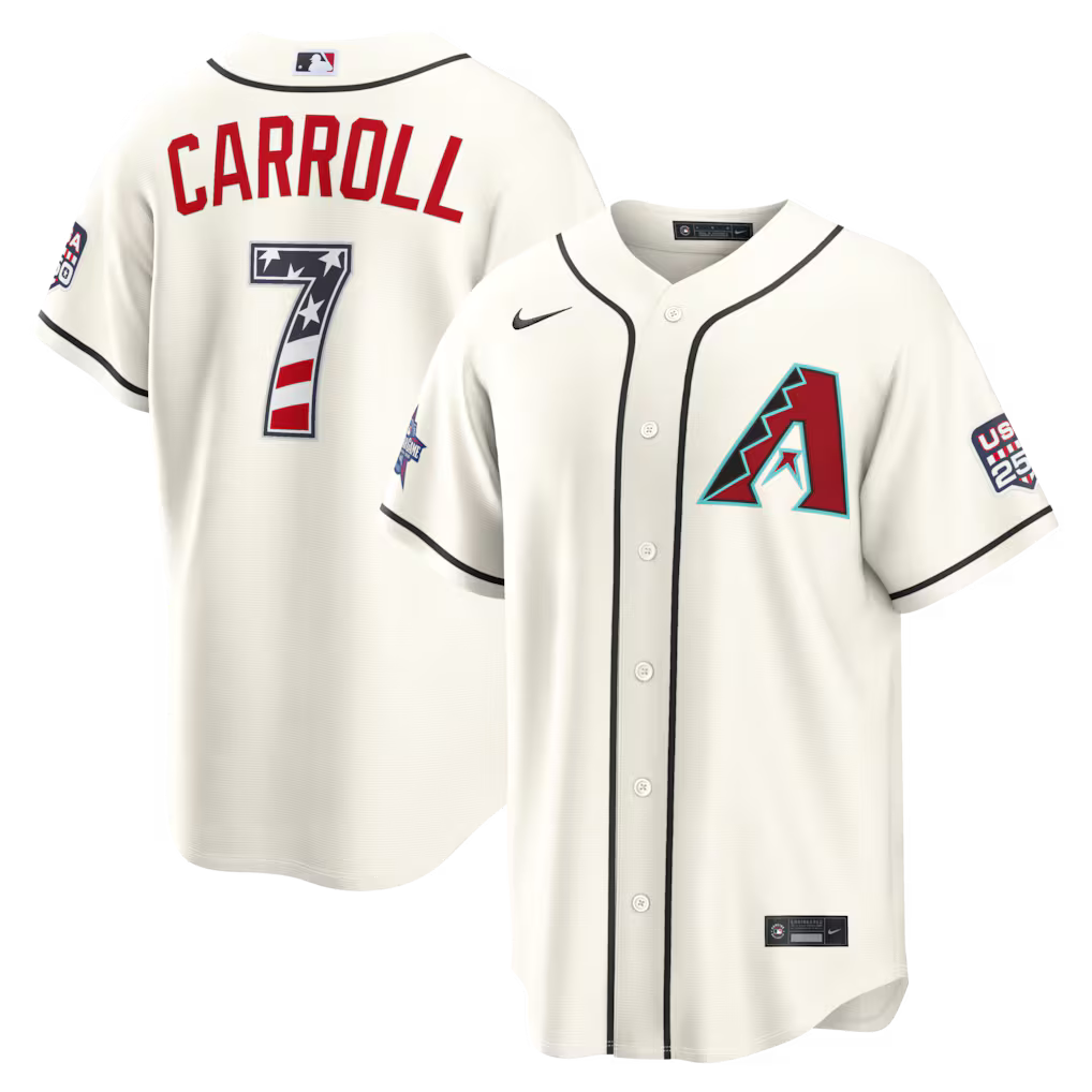 2026 All-Star Edition Stars & Stripes Arizona Diamondbacks Corbin Carroll Stadium Jersey - Cream