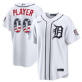 Custom Detroit Tigers 2026 All-Star Edition Stars & Stripes Stadium Jersey - White