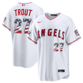2026 All-Star Edition Stars & Stripes Los Angeles Angels Mike Trout Stadium Jersey - White