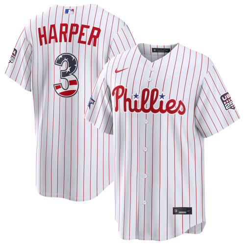 2026 All-Star Edition Stars & Stripes Philadelphia Phillies Bryce Harper Stadium Jersey - White
