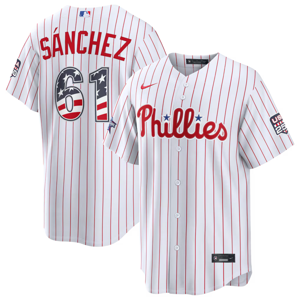 2026 All-Star Edition Stars & Stripes Philadelphia Phillies Cristopher Sánchez Stadium Jersey - White