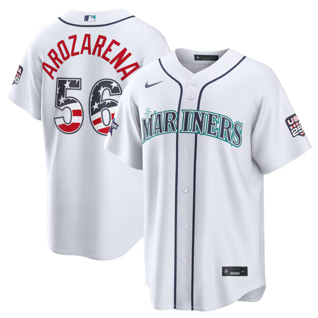 2026 All-Star Edition Stars & Stripes Seattle Mariners Randy Arozarena Stadium Jersey - White