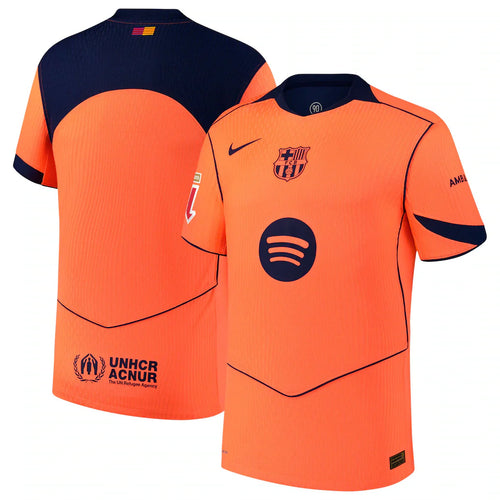 Barcelona 2025/26 Third Jersey with Patch - Orange - Primetime Jerseys