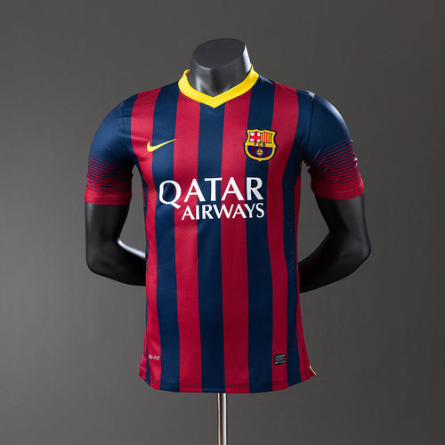 Barcelona 13/14 Home Player Version Retro Jersey - Primetime Jerseys