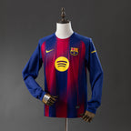 Barcelona 25/26 Home Long Sleeve Jersey - Primetime Jerseys