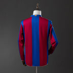 Barcelona 07/08 Home Long Sleeve Retro Jersey - Primetime Jerseys