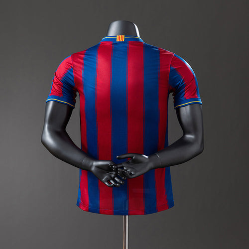 Barcelona 09/10 Home Player Version Retro Jersey - Primetime Jerseys