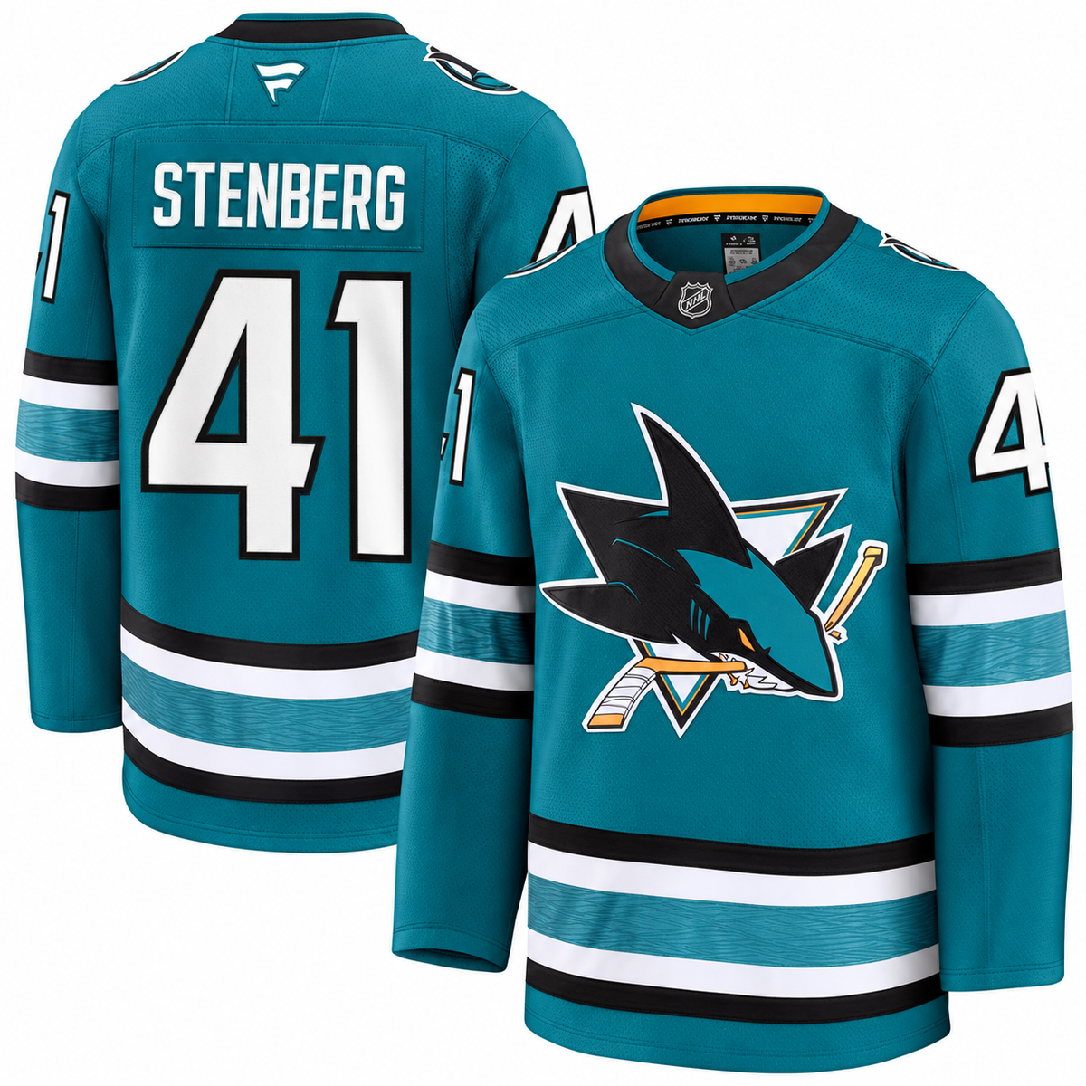 Ivar Stenberg #41 San Jose Sharks NHL Hockey Jersey