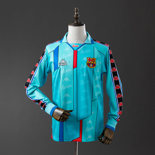 Barcelona 1995/97 Away Long Sleeve Retro Jersey - Primetime Jerseys