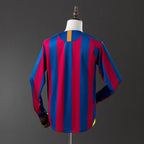 Barcelona 05/06 Home Long Sleeve Retro Jersey - Primetime Jerseys