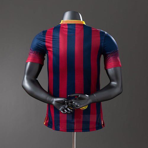 Barcelona 13/14 Home Player Version Retro Jersey - Primetime Jerseys