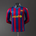 Barcelona 09/10 Home Long Sleeve Player Version Retro Jersey