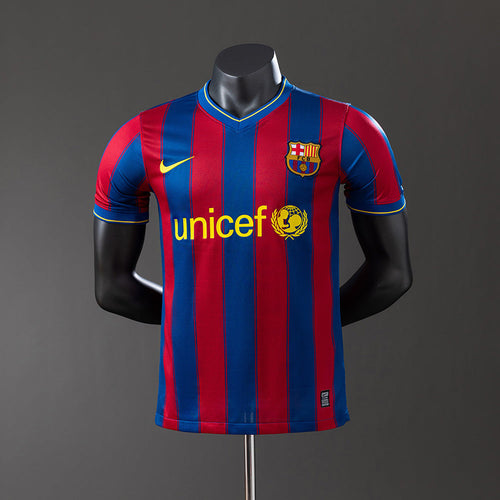 Barcelona 09/10 Home Player Version Retro Jersey - Primetime Jerseys