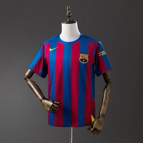 Barcelona 05/06 Home UEFA Champions League Edition Retro Jersey - Primetime Jerseys