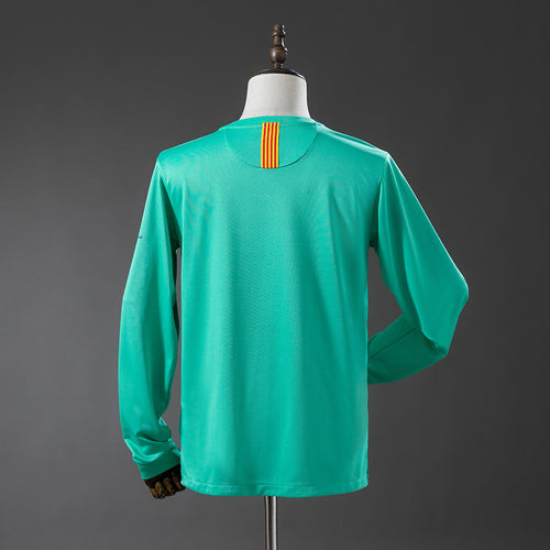 Barcelona 10/11 Away Long Sleeve Retro Jersey - Primetime Jerseys