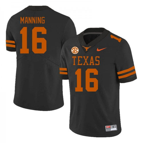 Arch Manning Texas Longhorns Jersey - Black - Primetime Jerseys