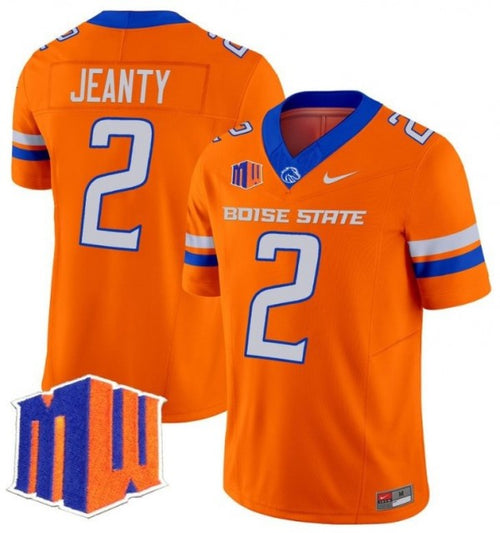 Ashton Jeanty Boise State Broncos Jersey - Orange - Primetime Jerseys