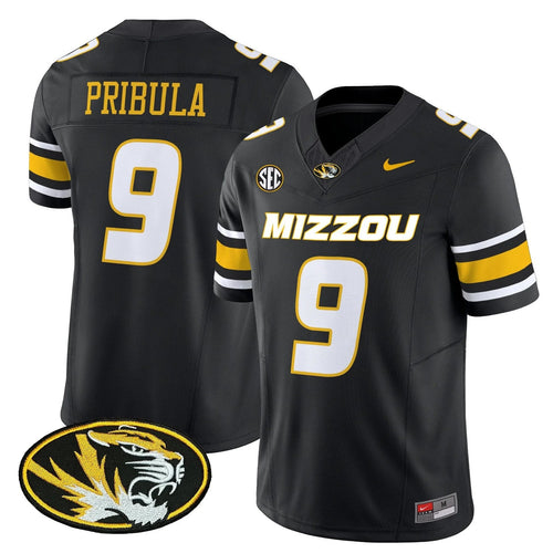 Beau Pribula Missouri Tigers Jersey - Black - Primetime Jerseys