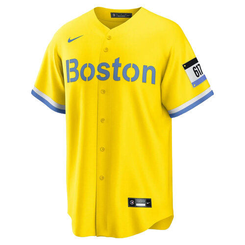 Boston Red Sox City Connect Jersey - Gold - Primetime Jerseys