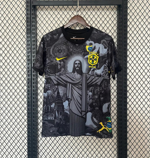 Brazil Rio De Janeiro Edition Retro Jersey - Black - Primetime Jerseys