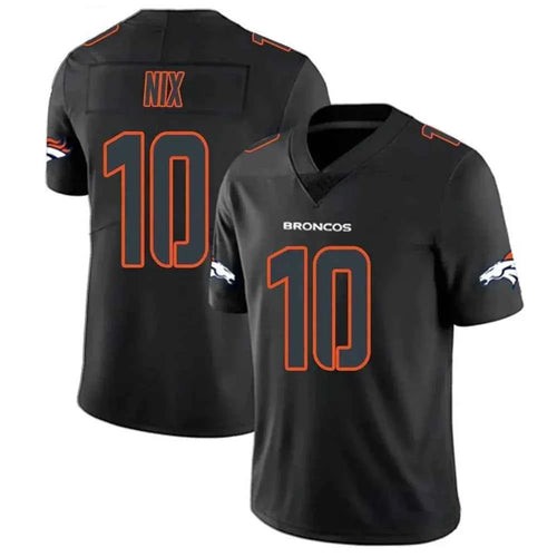 Bo Nix Denver Broncos Jersey - Carbon Black