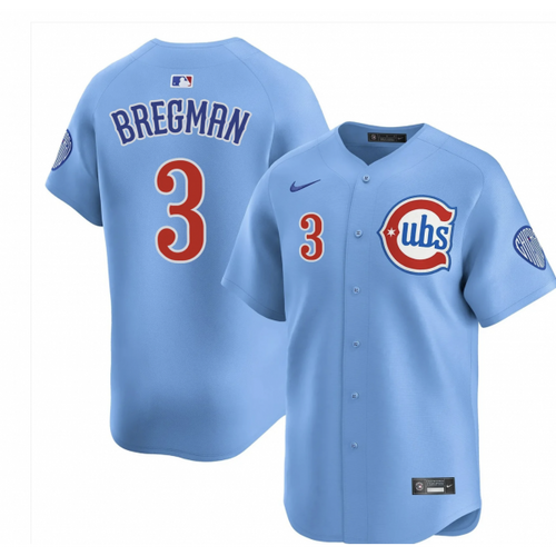 Alex Bregman Chicago Cubs Jersey - Light Blue - Primetime Jerseys