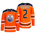 Evan Bouchard #2 Edmonton Oilers NHL Jersey - Orange
