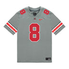Arvell Reese Ohio State Buckeyes Jersey – Grey - Primetime Jerseys