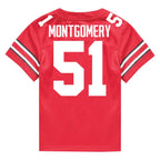 Luke Montgomery Ohio State Buckeyes Jersey – Red - Primetime Jerseys