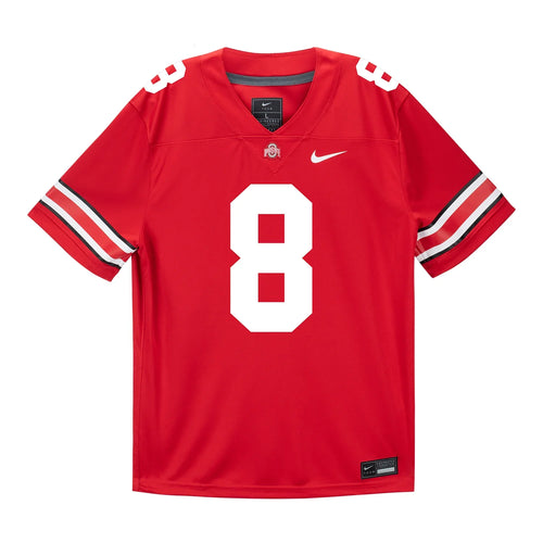 Arvell Reese Ohio State Buckeyes Jersey – Red - Primetime Jerseys