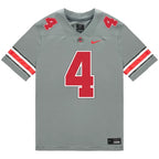 Jeremiah Smith Ohio State Buckeyes Jersey – Grey - Primetime Jerseys