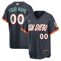 Custom San Diego Padres 2026 City Connect Stadium Jersey - Obsidian
