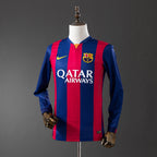 Barcelona 2014/15 Home Long Sleeve Retro Jersey - Primetime Jerseys