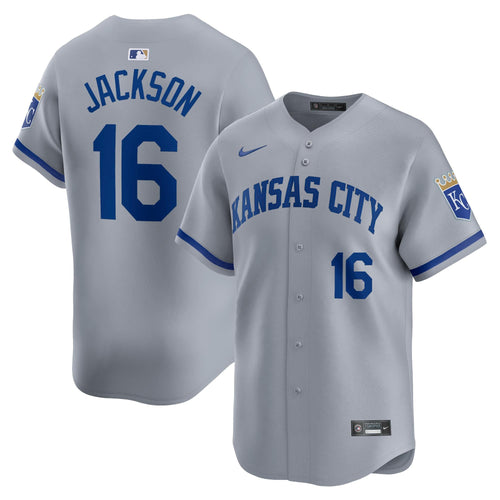 Bo Jackson Kansas City Royals Road Jersey - Gray - Primetime Jerseys