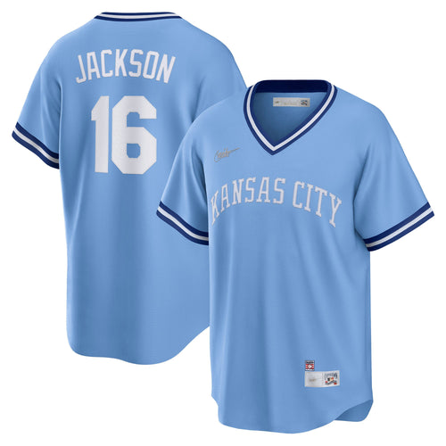Bo Jackson Kansas City Royals Cooperstown Collection Jersey - Light Blue - Primetime Jerseys