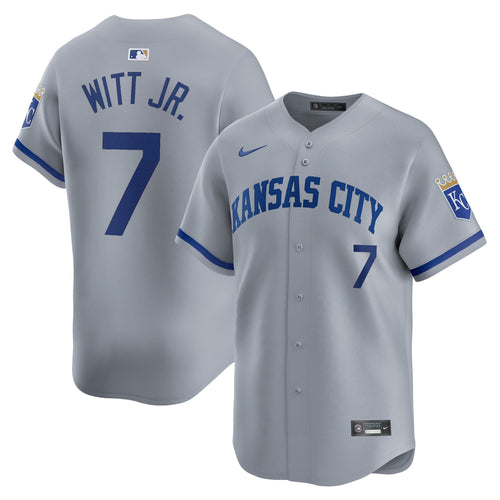 Bobby Witt Jr Kansas City Royals Road Jersey - Gray - Primetime Jerseys