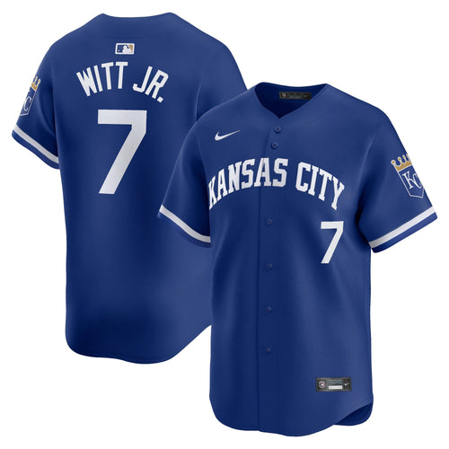 Bobby Witt Jr Kansas City Royals Alternate Jersey - Royal Blue - Primetime Jerseys
