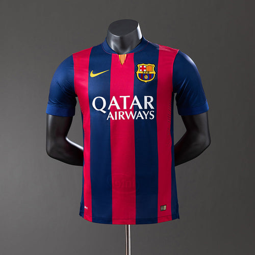 Barcelona 14/15 Home Player Version Retro Jersey - Primetime Jerseys