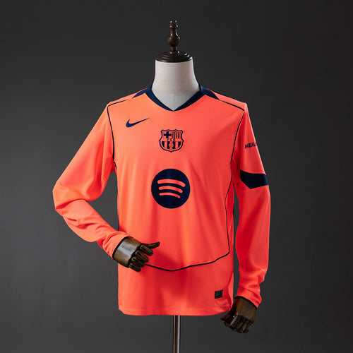 Barcelona 25/26 Third Away Long Sleeve Jersey - Primetime Jerseys