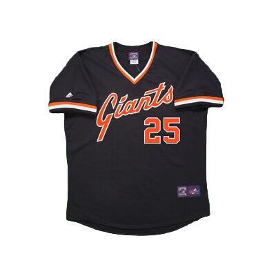 Barry Bonds 1982 San Francisco Giants Cooperstown Road Jersey - Black - Primetime Jerseys
