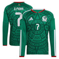 Gilberto Mora Mexico National Team FIFA x World Cup 2026 Home On Field Jersey - Long Sleeve - Green