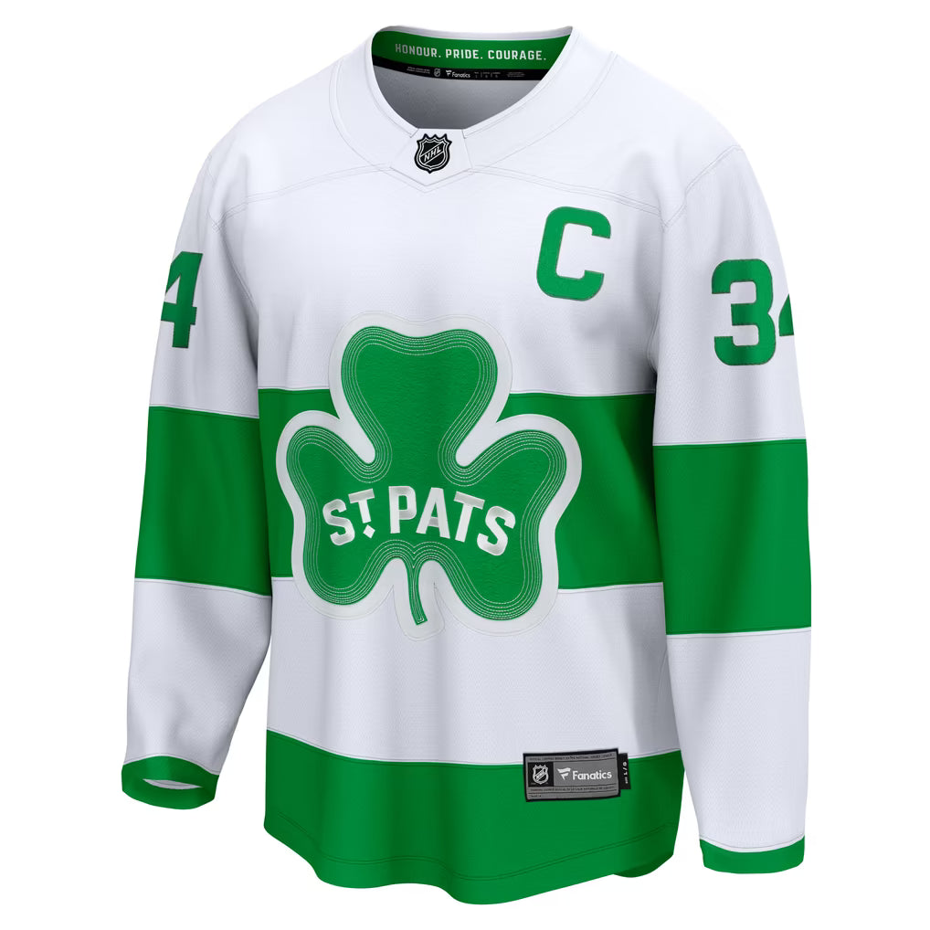 Auston Matthews #34 Toronto Maple Leafs White NHL Hockey Jersey