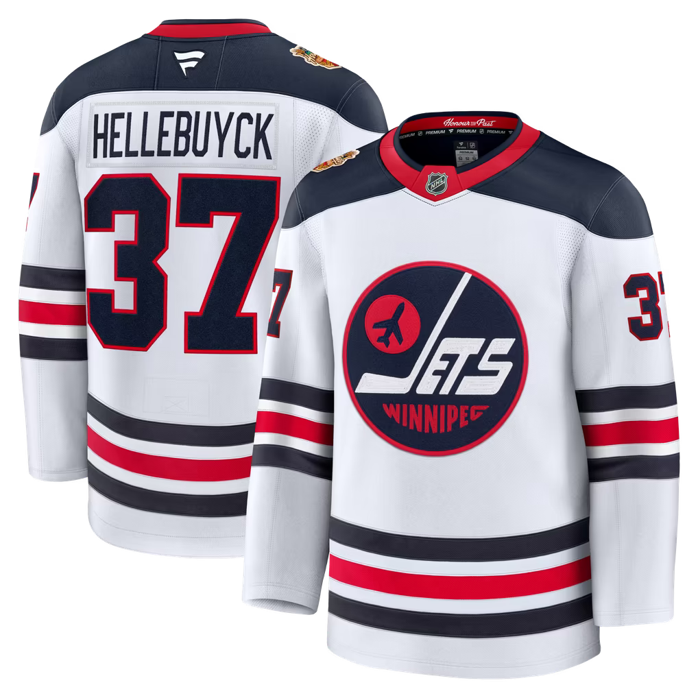 Connor Hellebuyck #37 Winnipeg Jets Premium Hockey Jerseys