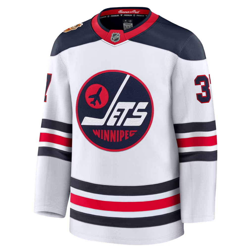 Connor Hellebuyck #37 Winnipeg Jets Premium Hockey Jerseys
