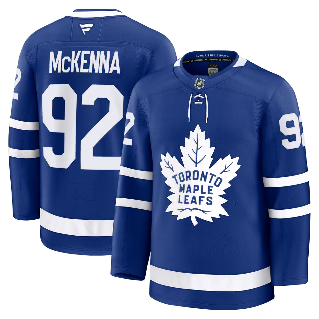 Gavin McKenna #92 Toronto Maple Leafs NHL Hockey Jersey