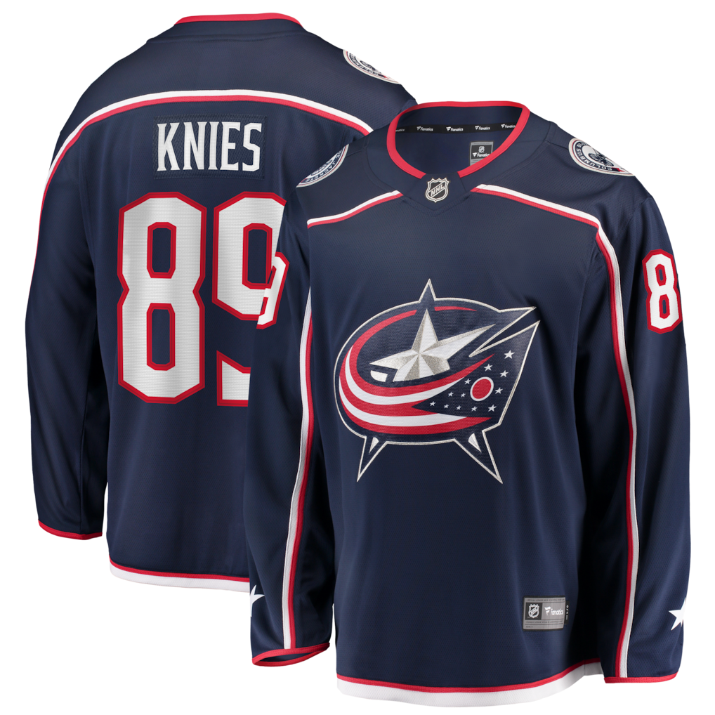 Matthew Knies #89 Columbus Blue Jackets NHL Hockey Jersey