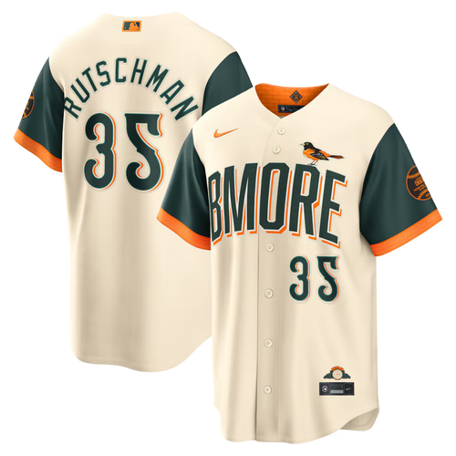 Adley Rutschman Baltimore Orioles 2026 City Connect Stadium Jersey - Natural - Primetime Jerseys